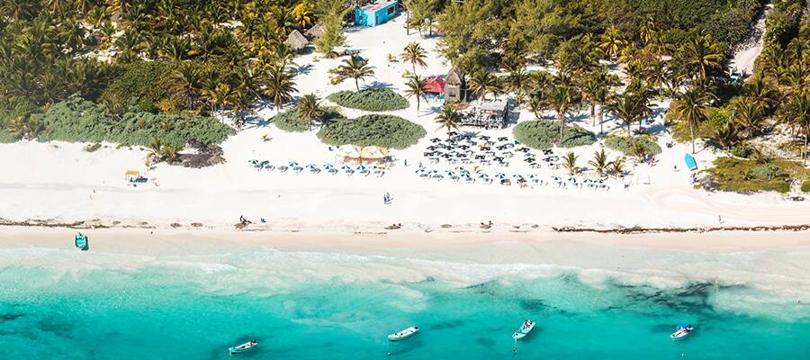 beach in Playa del Carmen, Mexico